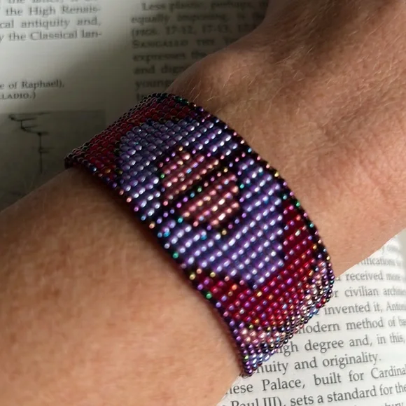 NWOT - Handmade Beaded Loomed Cuff - Picture 3 of 3